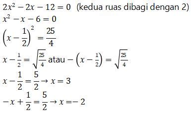 √ Persamaan Kuadrat (Pengertian, Rumus, & Contoh Soal)