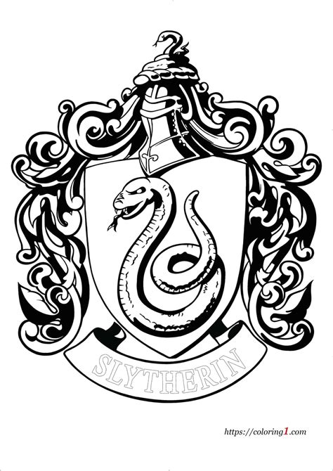 Slytherin House Crest Printable