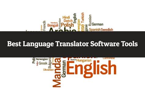 Best Language Translator Software's available in the market.