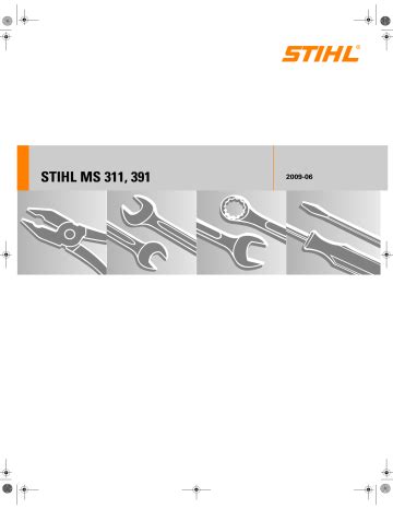 Stihl MS 311, MS 391 Manual | Manualzz