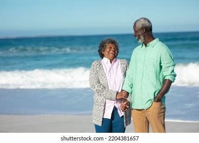 Front View Senior African American Couple Stock Photo 2204385329 ...