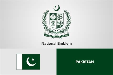 Pakistan National Emblem and Flag Graphic by shahsoft · Creative Fabrica