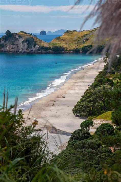 View of Hahei beach in New Zealand 6652191 Stock Photo at Vecteezy