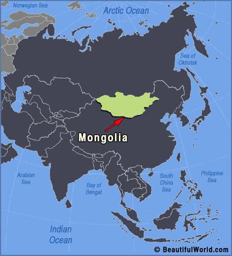 Mongolia On World Map