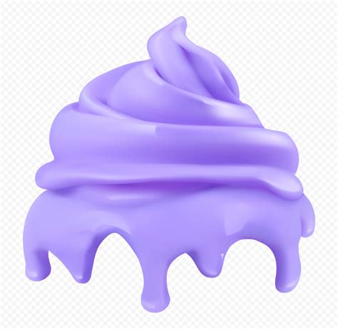 Download HD Purple Ice Cream Whipped Cream PNG | Citypng