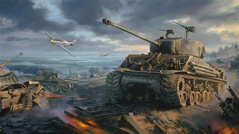 Epic M4 Sherman: Military HD Wallpaper