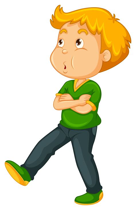 Little boy whistling while walking 367514 Vector Art at Vecteezy