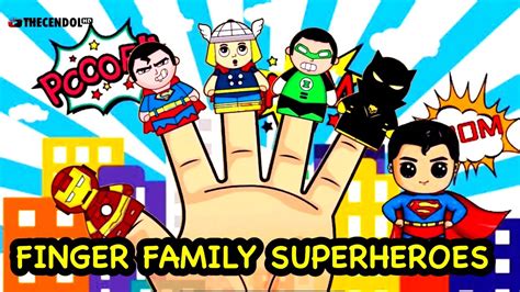 FINGER FAMILY SUPERHEROES | Kids Songs - Nursery Rhymes - YouTube