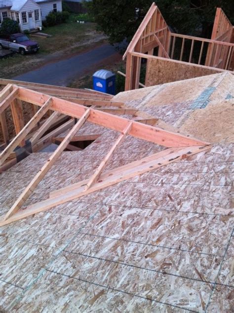 Over framing a cross gable roof ~ plan shed