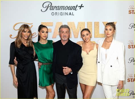 Sylvester Stallone & His Three Daughters Step Out For 'The Family ...