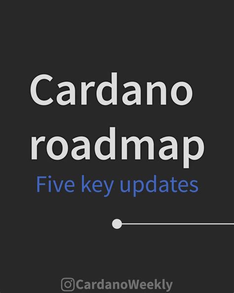 I’ve made a mini Cardano Roadmap. : r/cardano