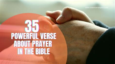 35 Powerful Verse About Prayer In The Bible