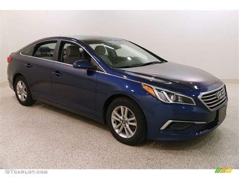 2017 Lakeside Blue Hyundai Sonata SE #131385416 Photo #3 | GTCarLot.com - Car Color Galleries