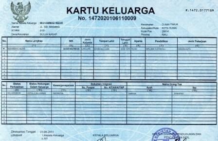 Blanko Kartu Keluarga Kosong Pdf - Contoh Makalah | Akta kelahiran ...