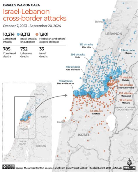 Israeli attacks on Lebanon in maps and charts: Live tracker | Israel ...