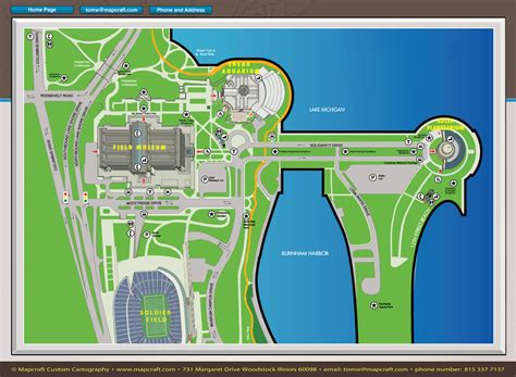 Museum Campus Chicago Map - Map Of Rose Bowl