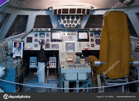 Cabin of the space shuttle Buran in the Central House of Aviatio – Stock Editorial Photo ...