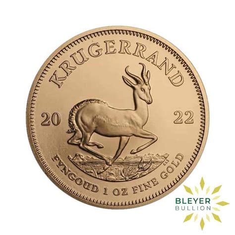 1oz Gold South African Krugerrand Coin, 2022