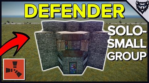 RUST - The Defender - Strong Rust Bunker Base Design (2019) - YouTube