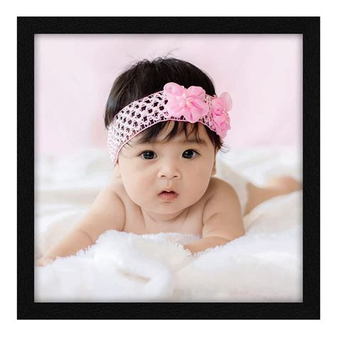 ArtX Paper Cute Baby Girl Pictures Wall Art Painting, Multicolor, Baby ...