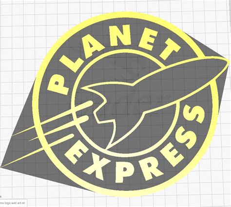 PLANET EXPRESS LOGO WALL ART by Ogama Industries | Download free STL model | Printables.com