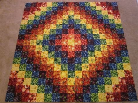 ~ Zany Quilter ~: Rainbow Trip Around The World quilt...