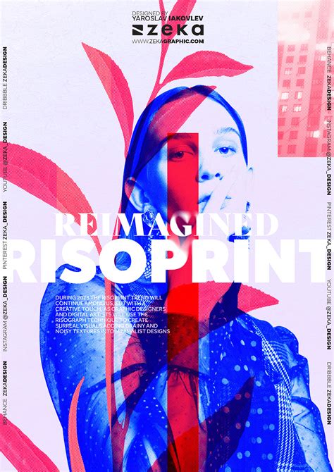 Reimagined Risoprint Graphic Design Trends 2023 Poster Design Inspiration by Zeka Design | Behance