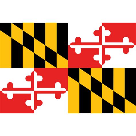 Flag of Maryland vector image | Free SVG