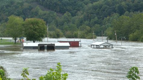 Historic flooding taking place on the New River