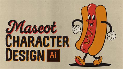 How to Draw a Retro Mascot Character Design in Illustrator | Character design, Illustrator ...