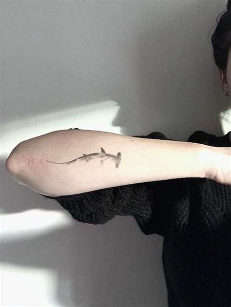 Hammerhead Shark Tattoo | Shark tattoos, Hammerhead tattoo, Ocean tattoos