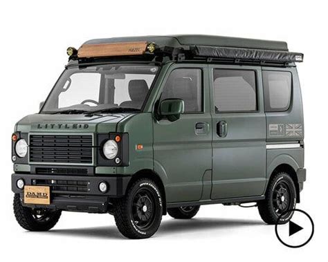 unveiled at 2023 tokyo auto salon, damd's kit converts suzuki minivan into defender-style camper ...