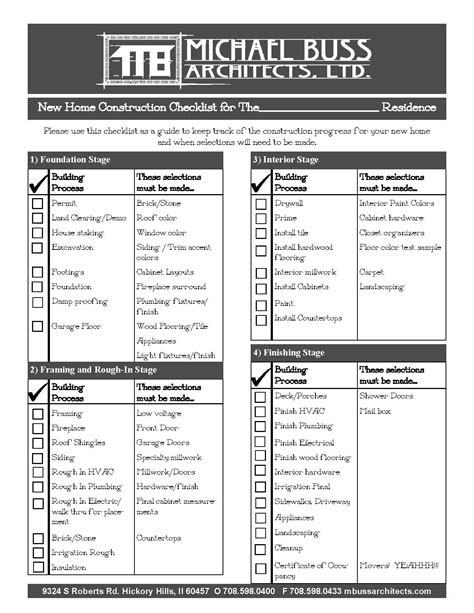 Keep track of your home construction project with our checklist found ...