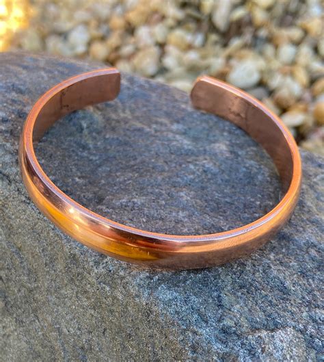 Pure Copper Healing Bracelet Copper Cuff Bangle Handmade - Etsy