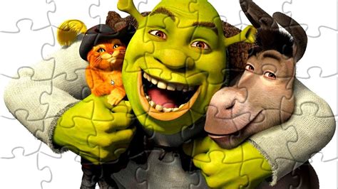 Shrek - Puzzle for kids - YouTube