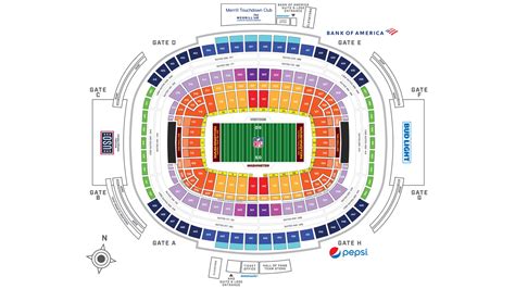 FedEx Field Seating Chart 2024: Washington Commanders Stadium - SeatGraph