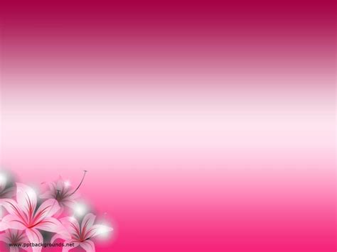 Free Pink Flowers For PowerPoint Flower Frame Backgrounds for Powerpoint Templates - PPT Backgrounds