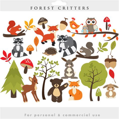 Enchanted Forest Clipart Collection for Your Art Projects