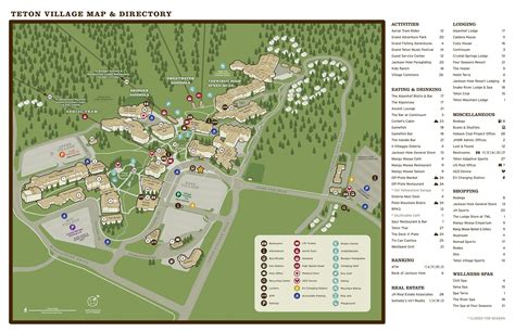 Teton Village Summer Map - Jackson Hole Mountain Resort