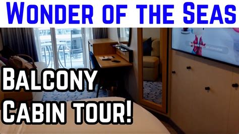 Wonder of the Seas Boardwalk Balcony Cabin Tour! - YouTube