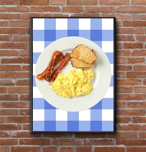 Ron Swanson Breakfast Park and Rec Poster Nick Offerman Park | Etsy