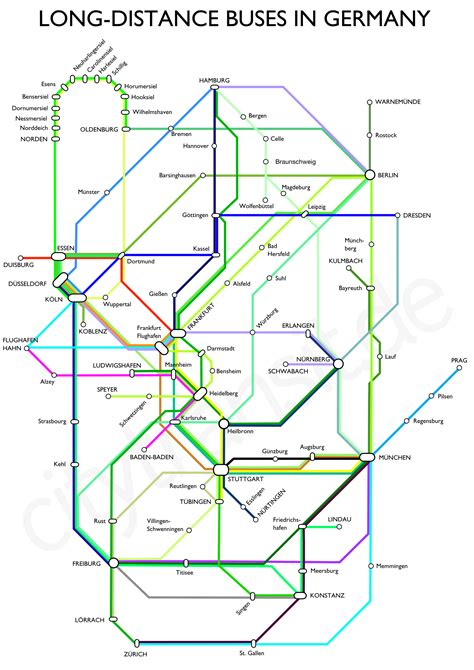 Tried to make a map of all long-distance bus routes in Germany : r/germany