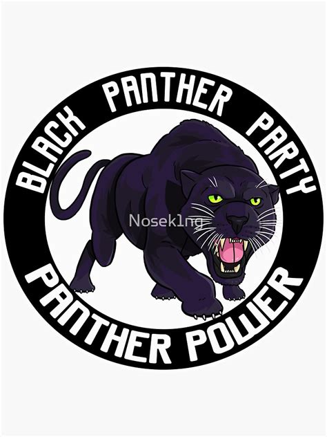 "Black Panther Party Logo" Sticker for Sale by Nosek1ng | Redbubble