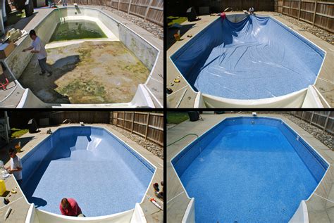 Vinyl Pool Liner Installation. Virginia Beach, Chesapeake, Portsmouth, Norfolk | Before and ...