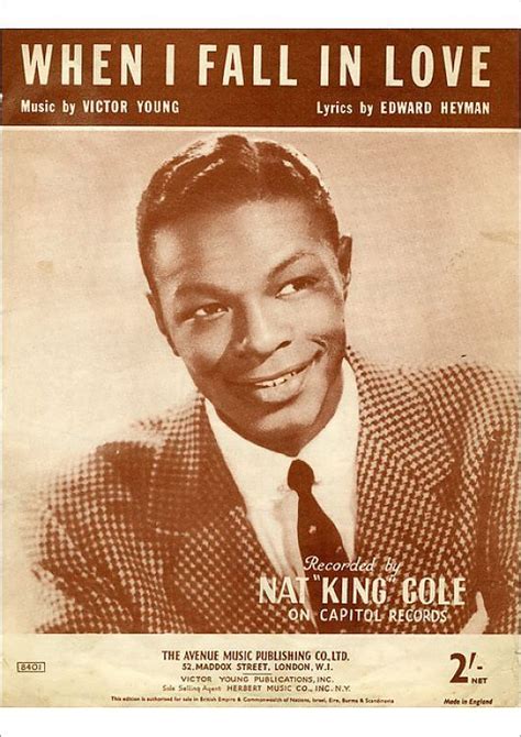 Print of Music cover, When I Fall in Love, Nat King Cole in 2021 | Nat ...