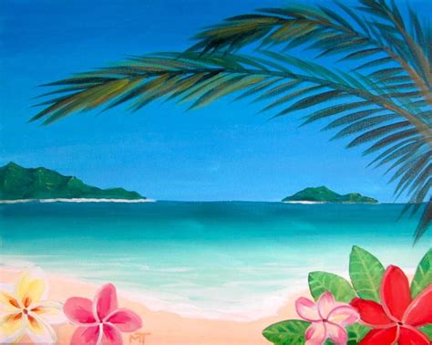 Wine & Canvas Painting Class: Hawaiian Tropics, San Diego CA - Dec 4 ...