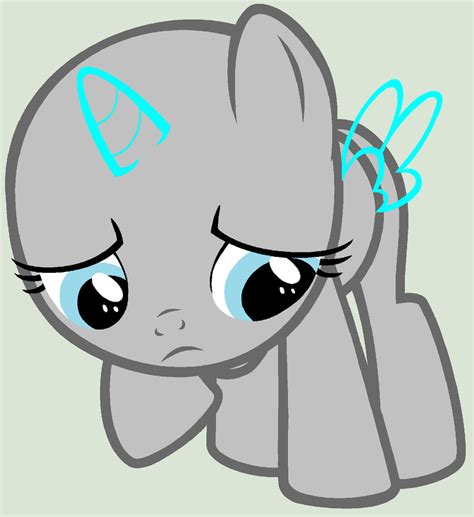 MLP: Filly Sad Base by LilyLuPony on DeviantArt