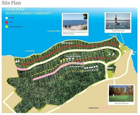 Lot Cedar Point Road, Tiny, Ontario | Master planned community, Cedar point, Site plan