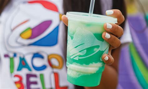 Taco Bell has a new Baja Blast Freeze with a swirl of piña colada