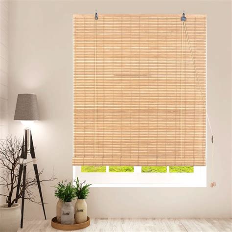 59" Wide Natural Bamboo Blinds